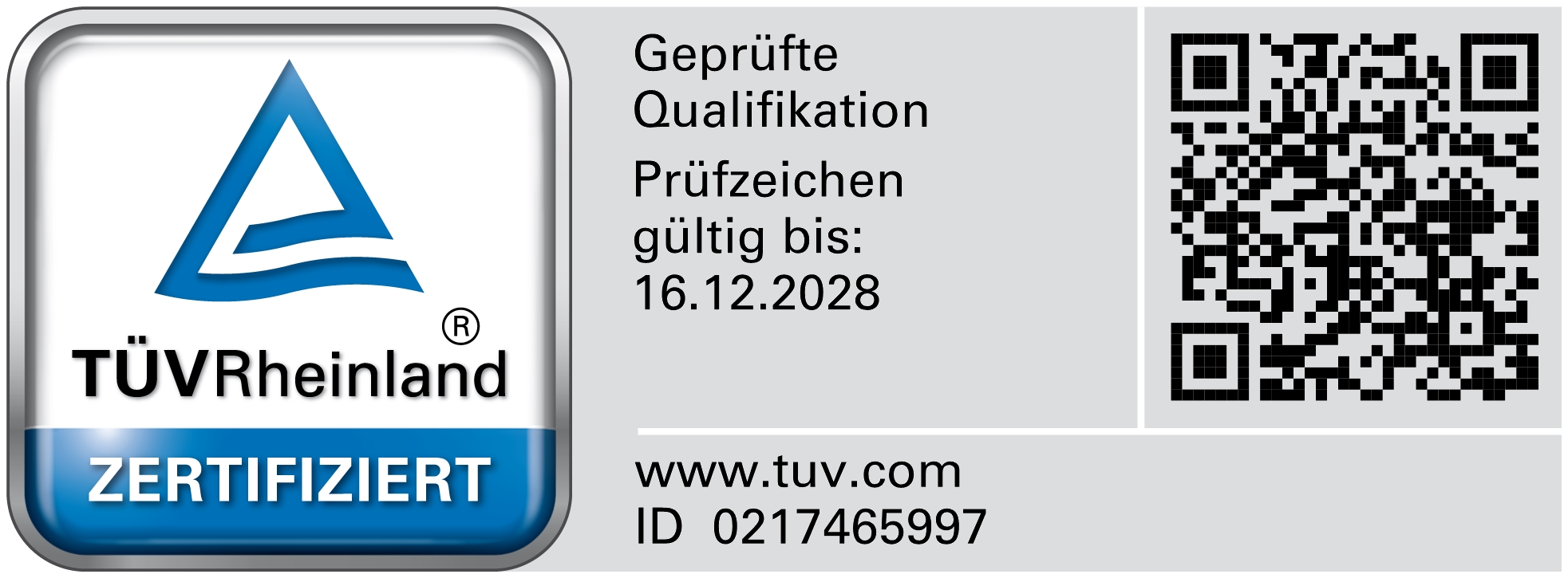 TÜV Rheinland Prüfzeichen